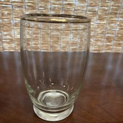 Drinking Glass - Gold Rim - Great Shape 