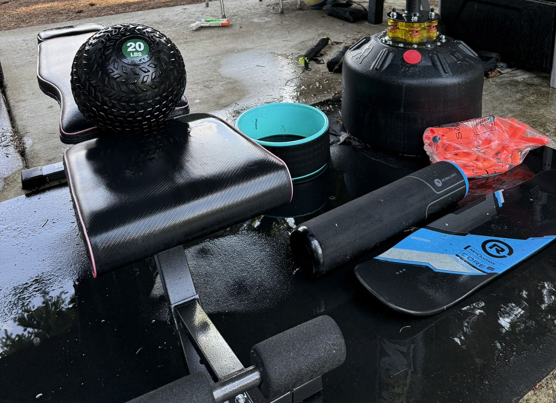 Exercise Equipment And Punching Bag