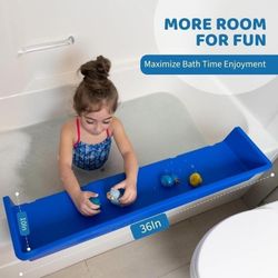 Tub Topper Bathtub Splash Guard Shelf