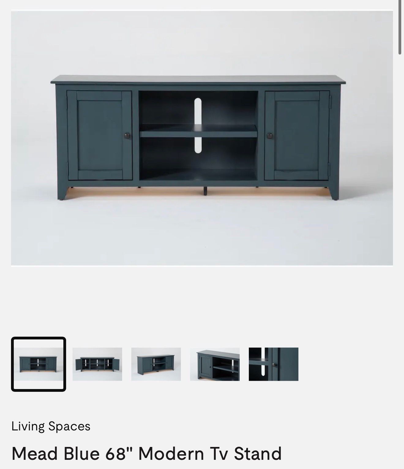 Living Spaces Blue Mead 68” TV Stand