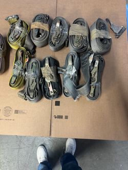 Lot of Ratchet Tie-Down Straps