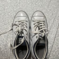 White Leather  converse 