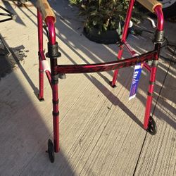 Folding Walker With Wheels With Carrying Case