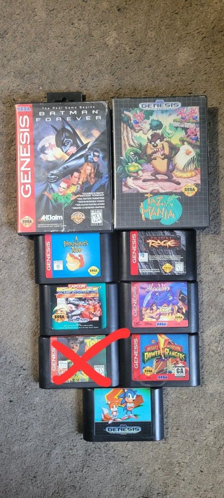 Sega Genesis Game Lot