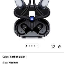 AI Translator Open Ear Earbuds T26 Black - 164 Languages 90H Playtime