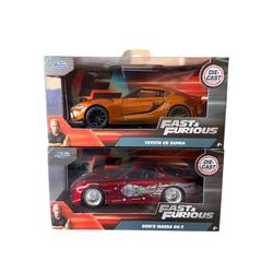[Jada - Fast & Furious] Toyota GR Supra & Dom’s Mazda RX-7 (1/24 Model) Bundle