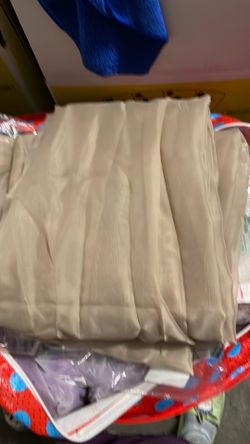 $3 - 2 pcs sheer curtain long new