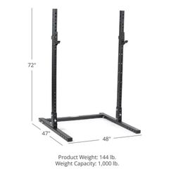 Titan T-3 Squat Rack with Spotter Arms
