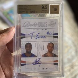 2009-10 Stephen Curry Tyreke Evans Season Update Rookie Duals Auto /49 BGS 9.5