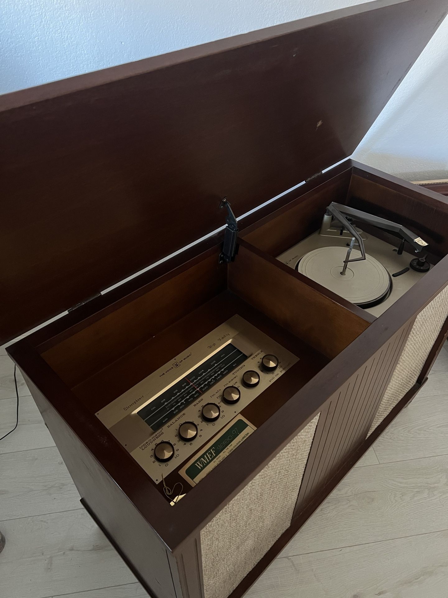 Mid-Century Record Player Cabinet