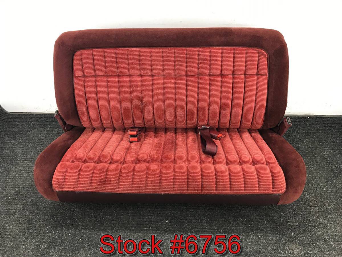 Back Seat For A 1992 Through 1994 Chevy Suburban 3rd Row Back Bench Seat Seats Stock #6756
