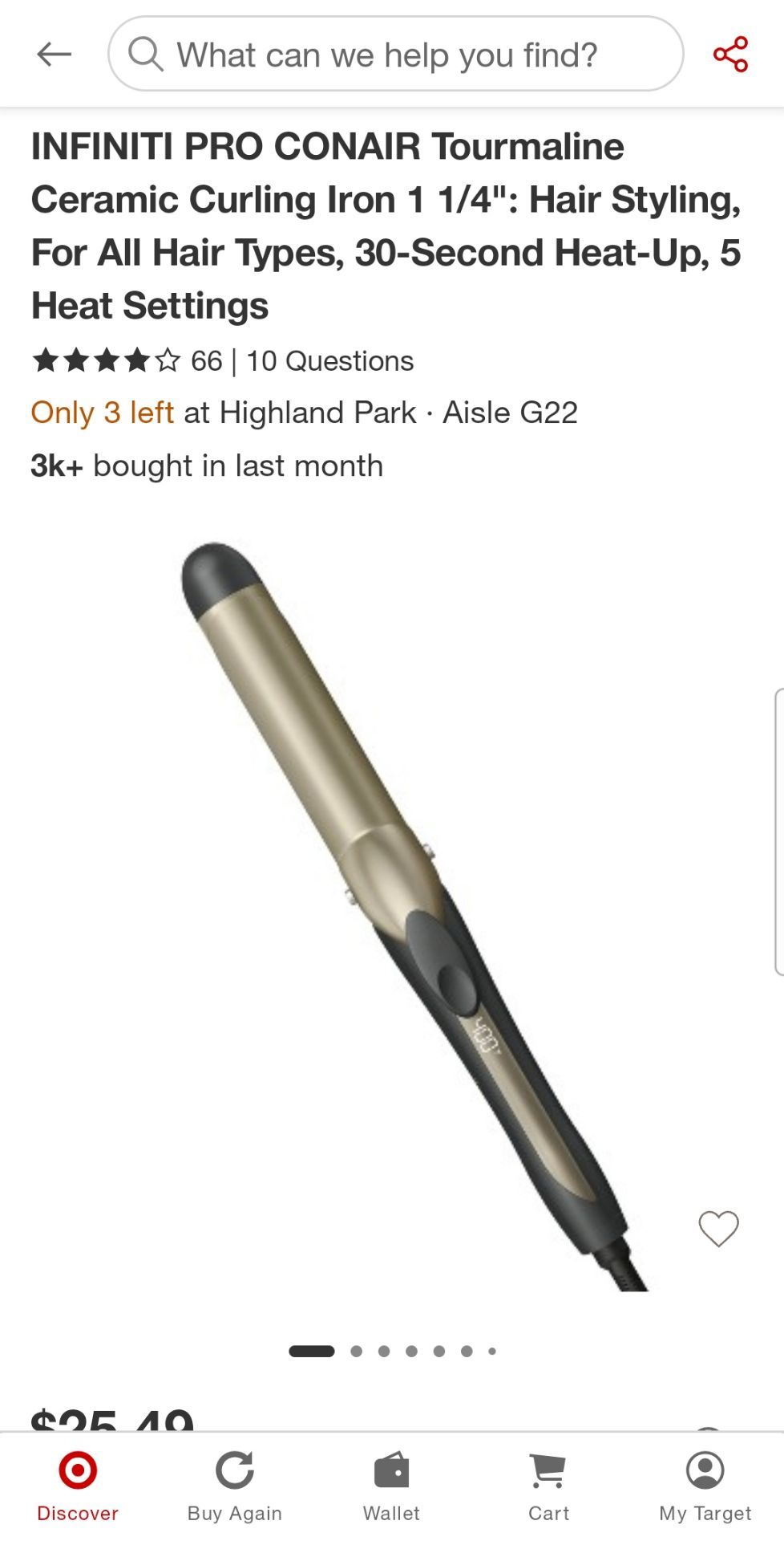 Infiniti curling iron - barely used
