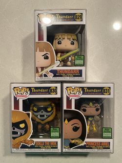 Thundarr Barbarian Funko Pop Set 2021 Spring Convention Exclusive Ookla Mok Princess Ariel 829 830 831 Protectors Hanna Barbera Television Animation