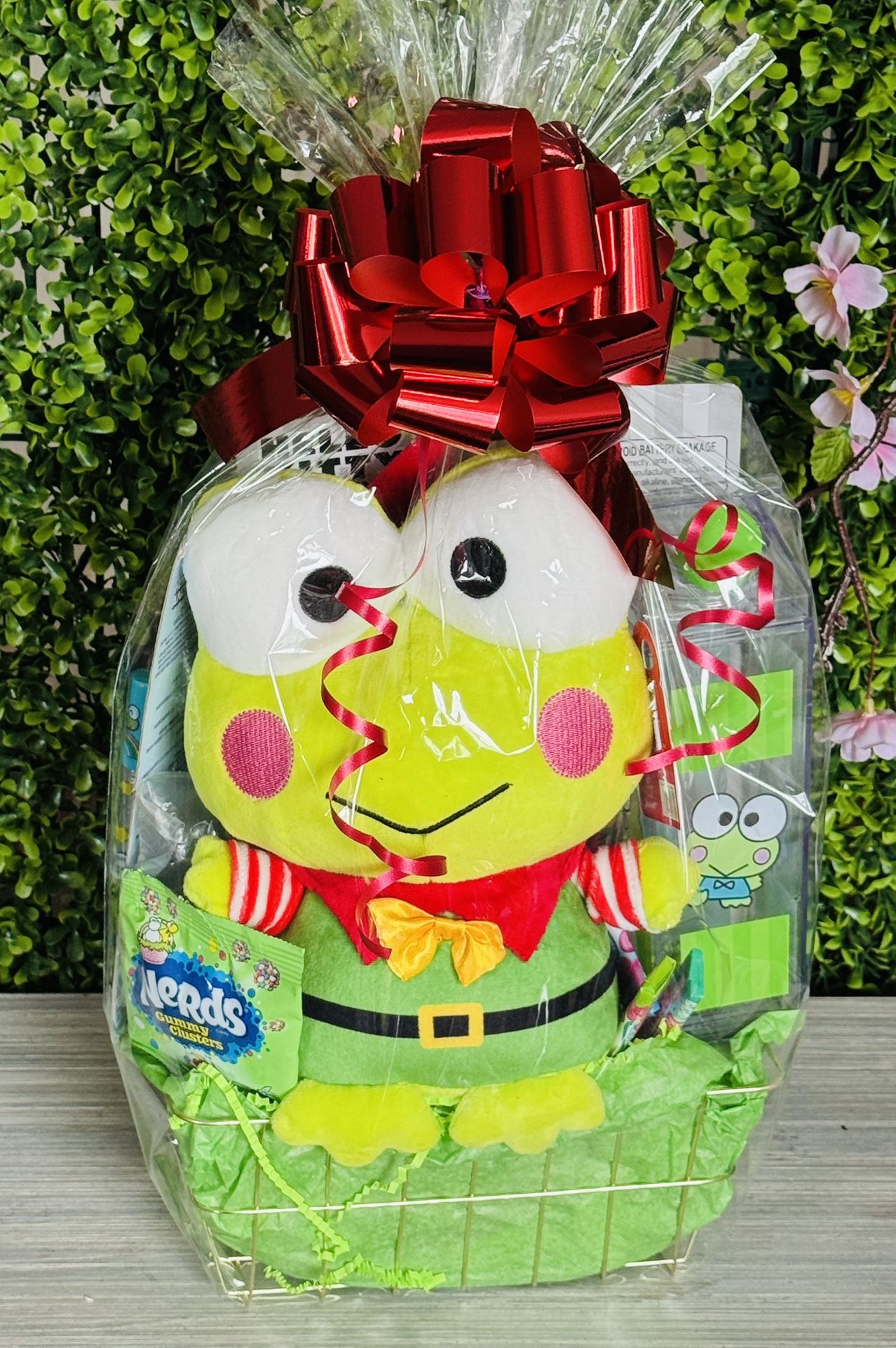New Keroppi Christmas Plush Gift Basket 