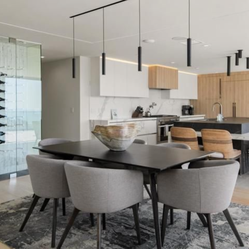 Dining table and 6 chairs