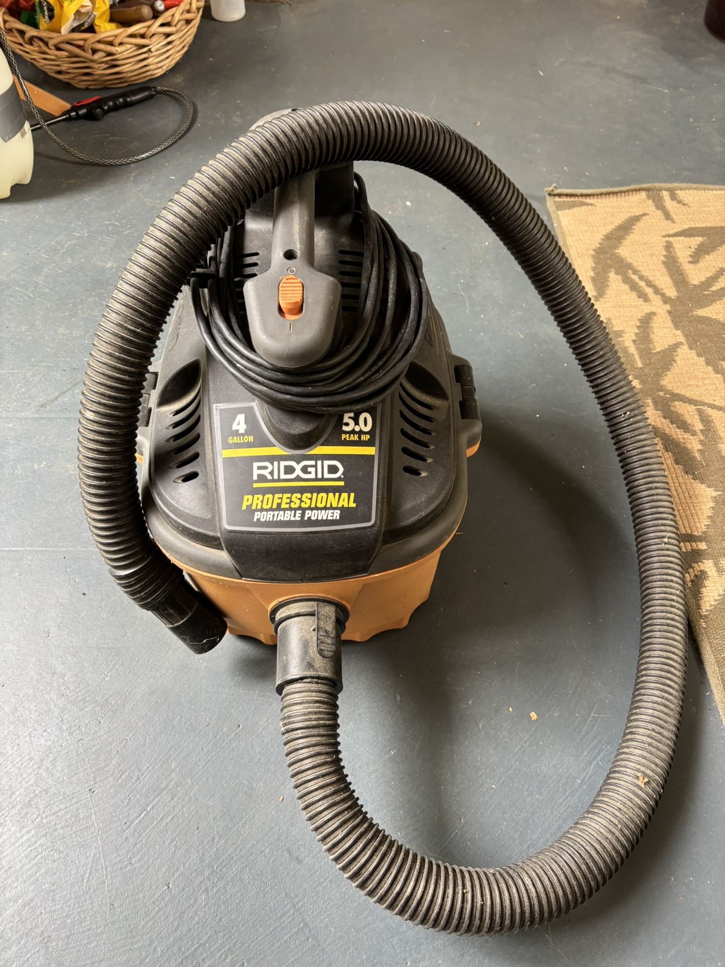 Ridged pro 5HP Vacuum