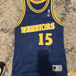 Latrell Sprewell Golden State Warriors Jersey Size 40 Champion Rare Vintage
