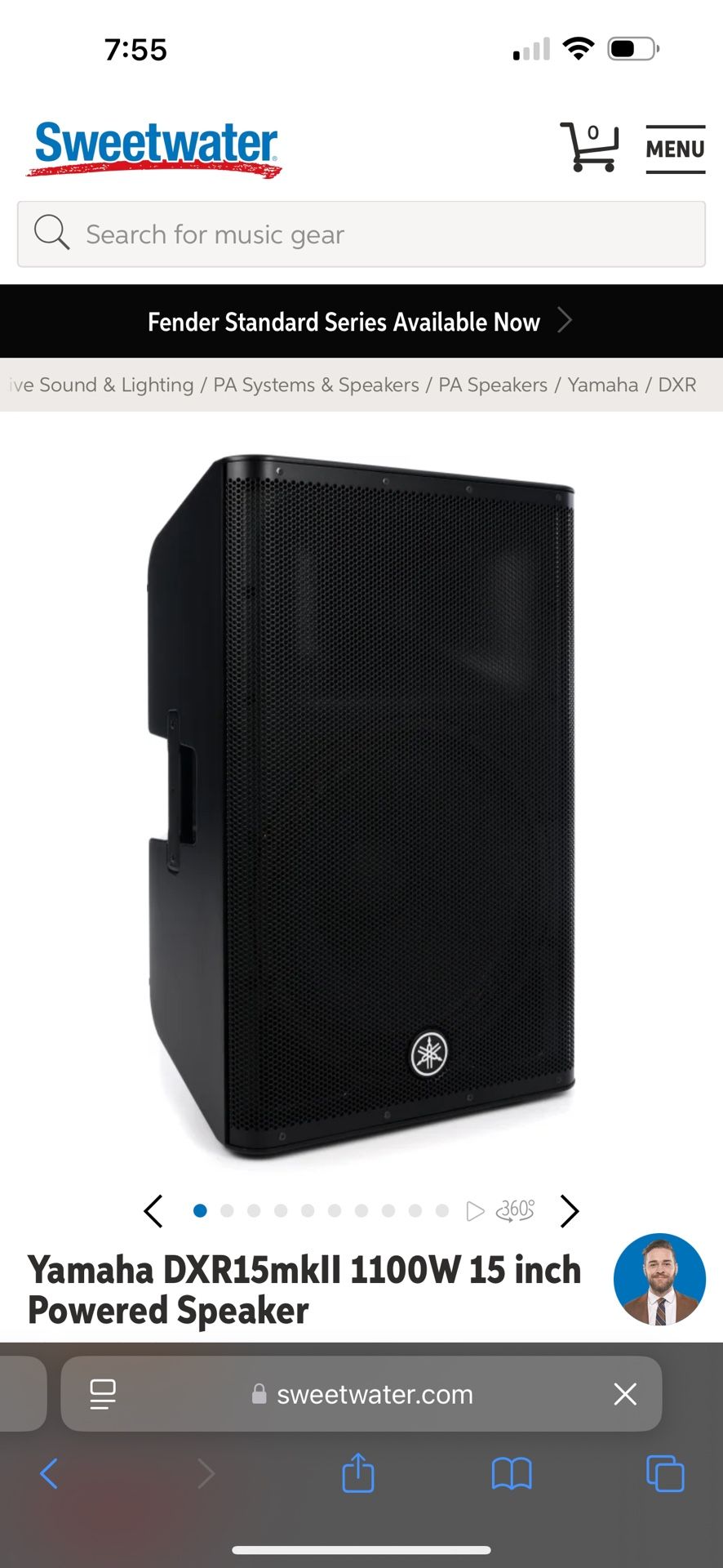 Yamaha DXR15 | Loudspeaker