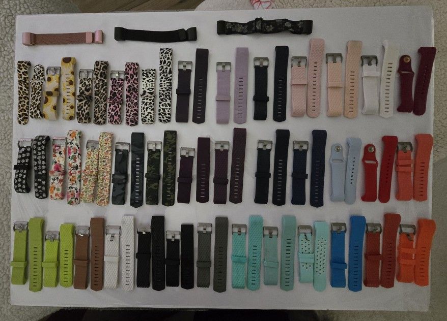 Fitbit Charge 2 Bands - Total Of 40 - Selling As A Lot