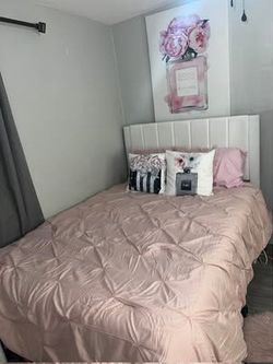 Full size, bed, and mattress