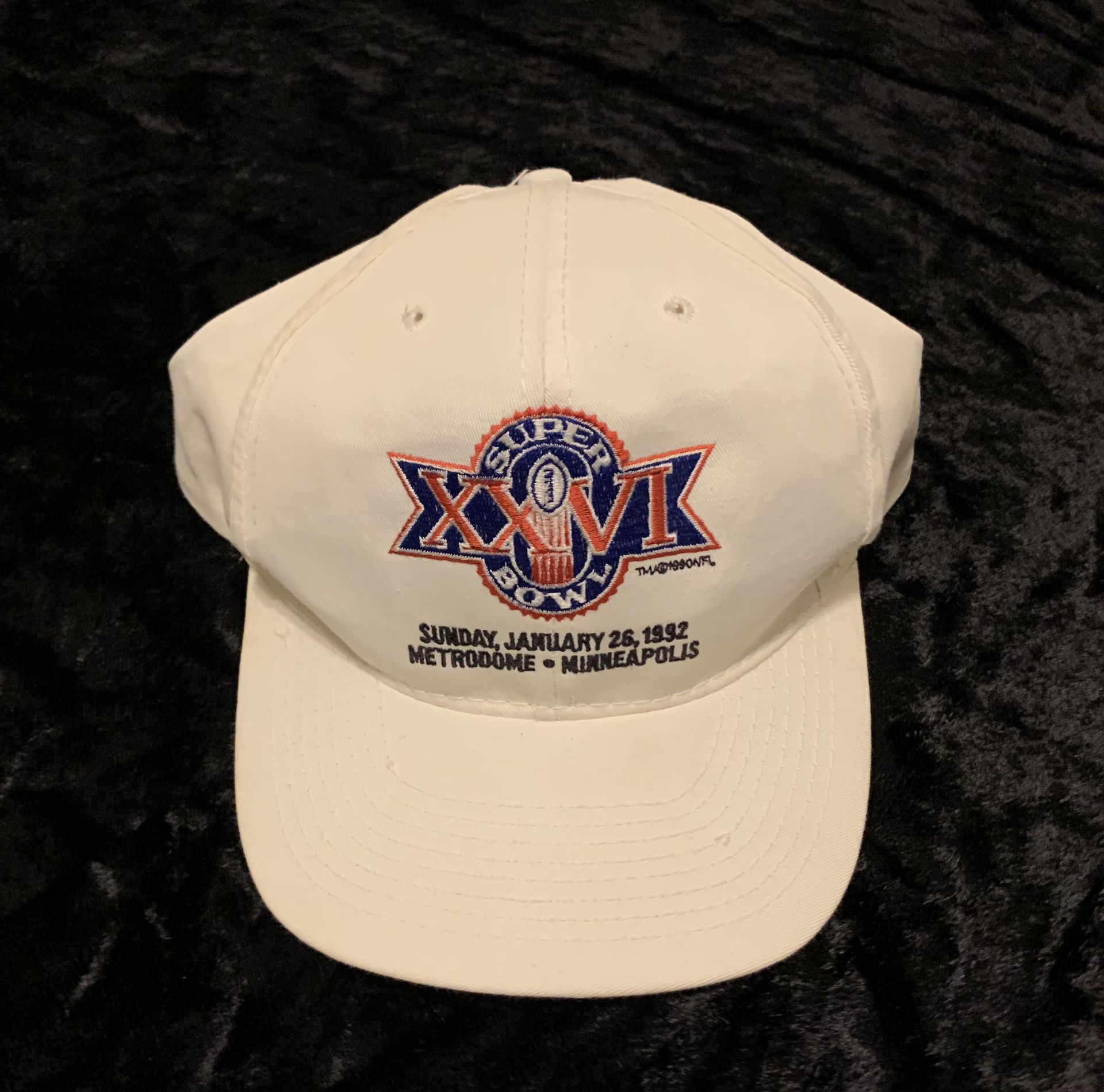 Vintage 1992 Superbowl 26 Snapback Hat