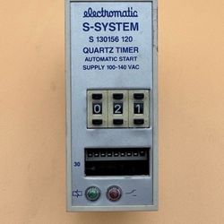 electromatic S-SYSTEM S 130156 120 QUARTZ TIMER AUTOMATIC START SUPPLY 100-140