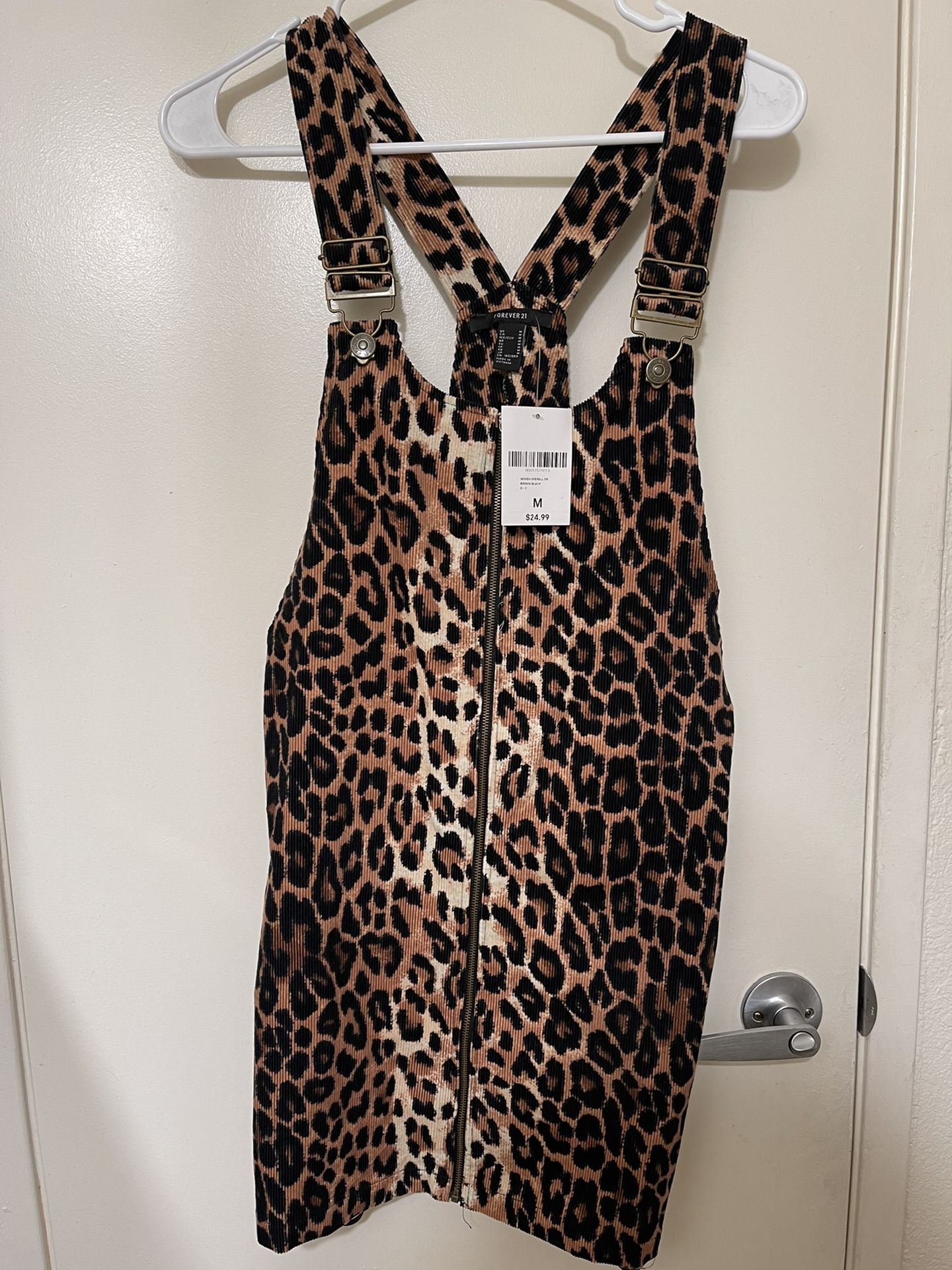 Forever21 Overall Cheetah Dress 