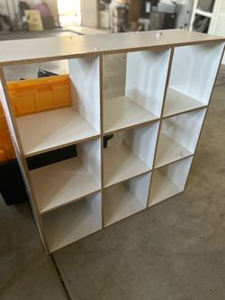 White organizer 36” T & W $25