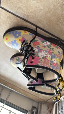 Botas flores mujer