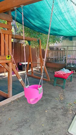 Pink Toddler Bucket Swing Seat