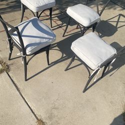 Steel Grey French Metal Chairs
