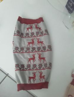 Two Christmas Pet Sweaters