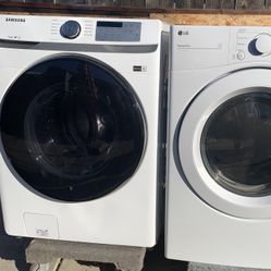 Samsung  washer and LG  electric dryer in good condition 