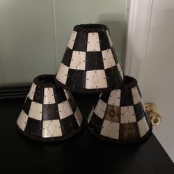  Three Lampshades Black and white