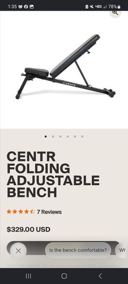 Centr Folding Adjustable Bench
