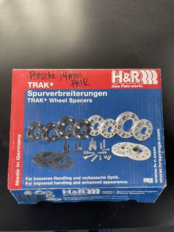 NEW PAIR (2) OF 14MM H&R TRAK+ WHEEL SPACERS - PORSCHE