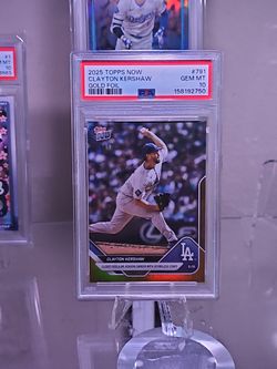 2025 Topps Now Clayton Kershaw Gold Foil PSA 10