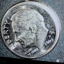 2003 P Dime Misaligned Die Error Coin