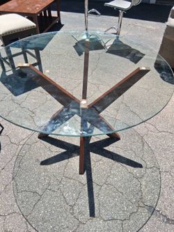 Gorgeous Glasstop & Green Velvet Dining Set