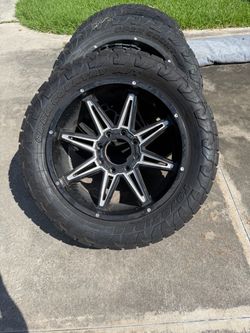 Toyo Open Country A/T 35 in Tires on Mayhem Black Rims