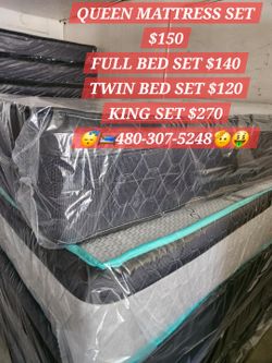 Queen Bed With Box Spring Same Day Deliver 
