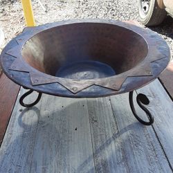 Coffee Table Metal Bowl And Stand