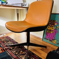 Orange MCM Steelcase Swivel Chair 