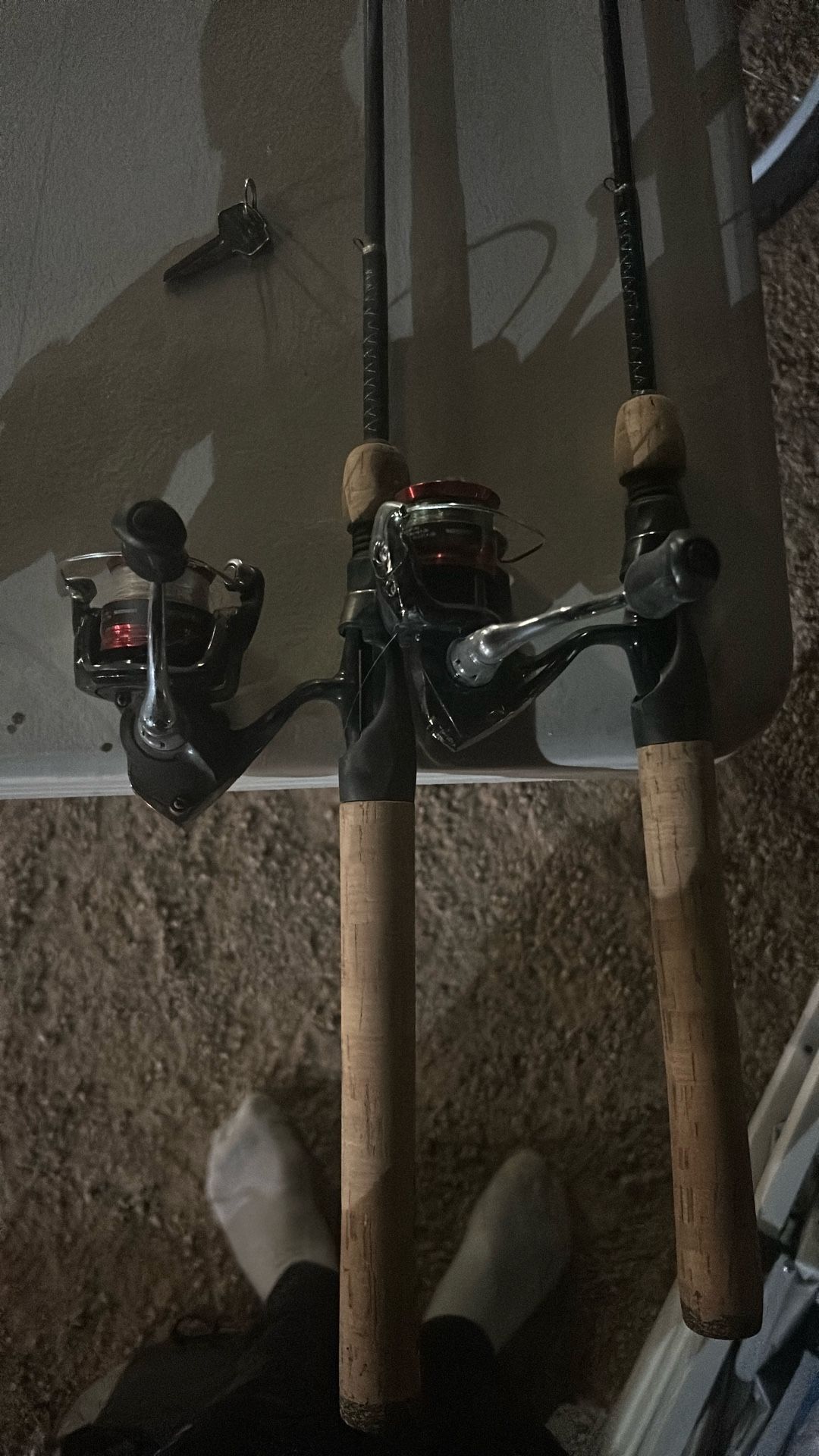 Pair Of Shimano Sienna Reels Both Paired With Ugly Stick Light Rods