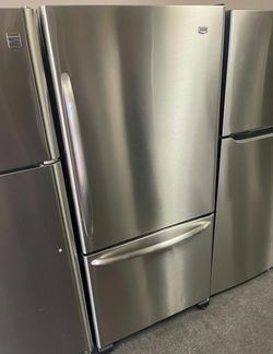 Maytag Bottom Freezer Refrigerator Stainless Steel