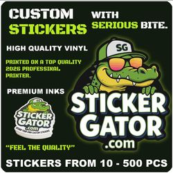 Custom Vinyl Waterproof Stickers Priced Right 
