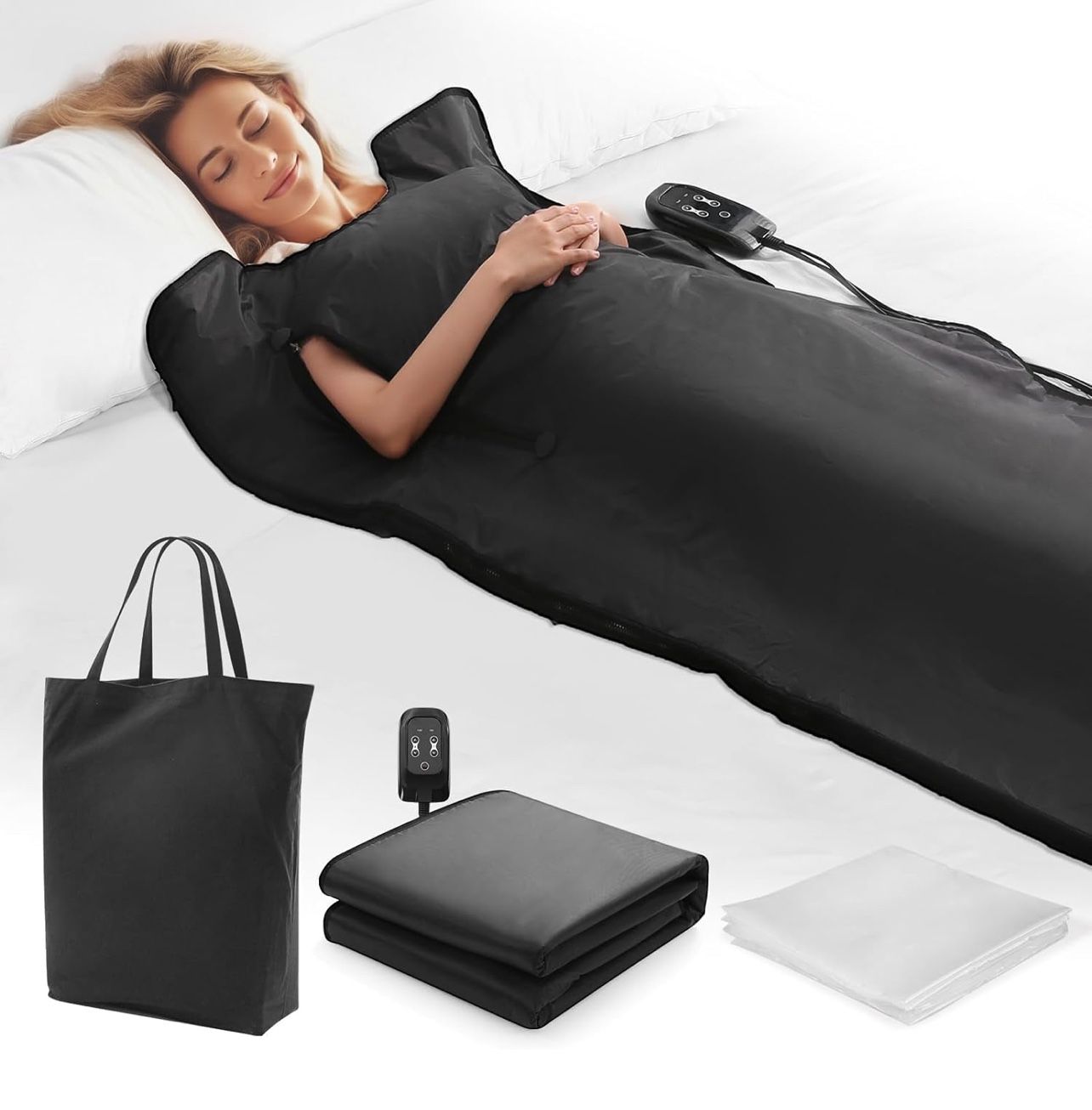Infrared Sauna Blanket, 20-60 Minutes Timer, 6 ft x 2.65 ft