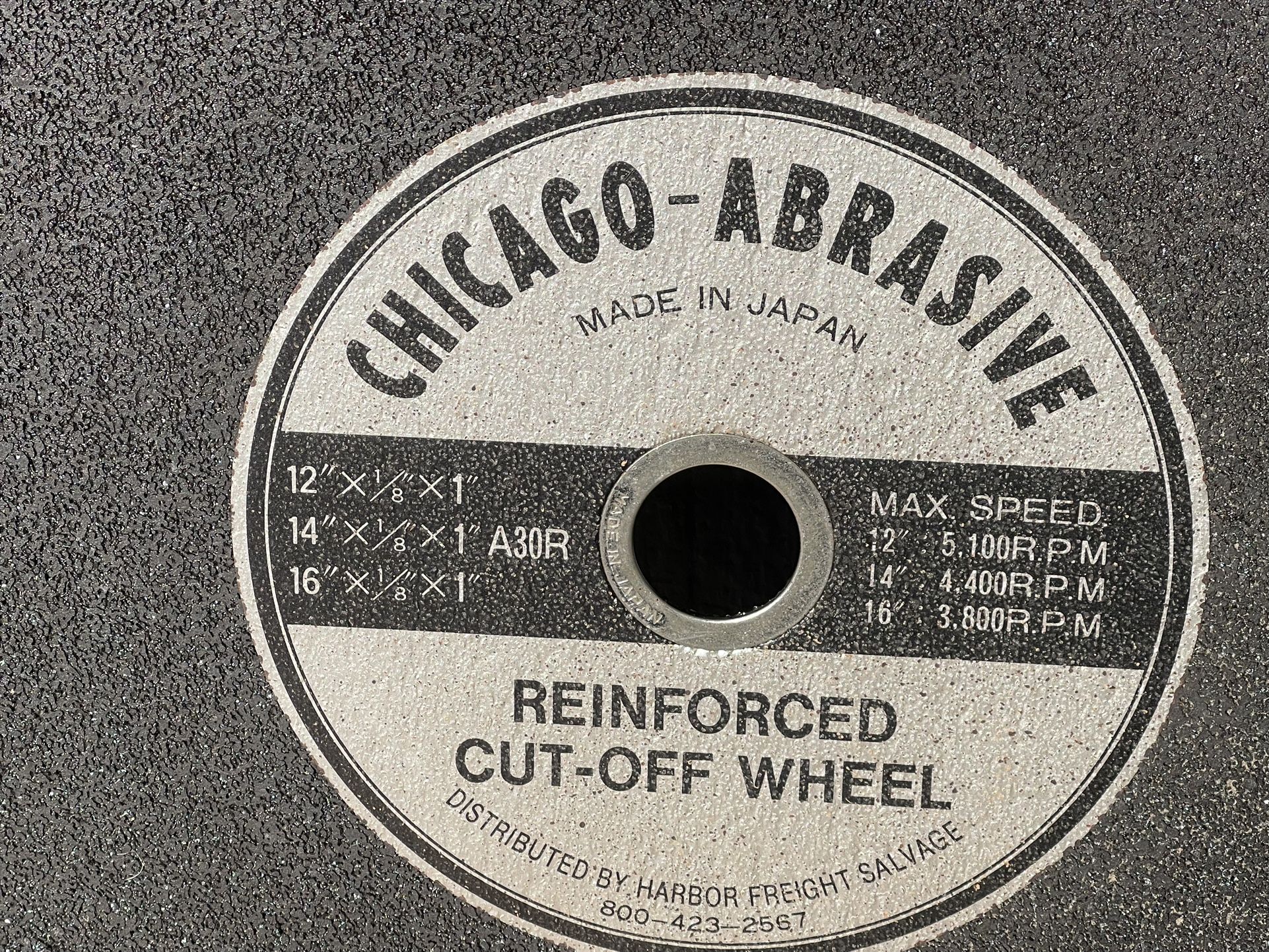Metal Cut 2 pcs Chicago Abrasive 14" Cutoff Wheels No. 525 14 x 1/8