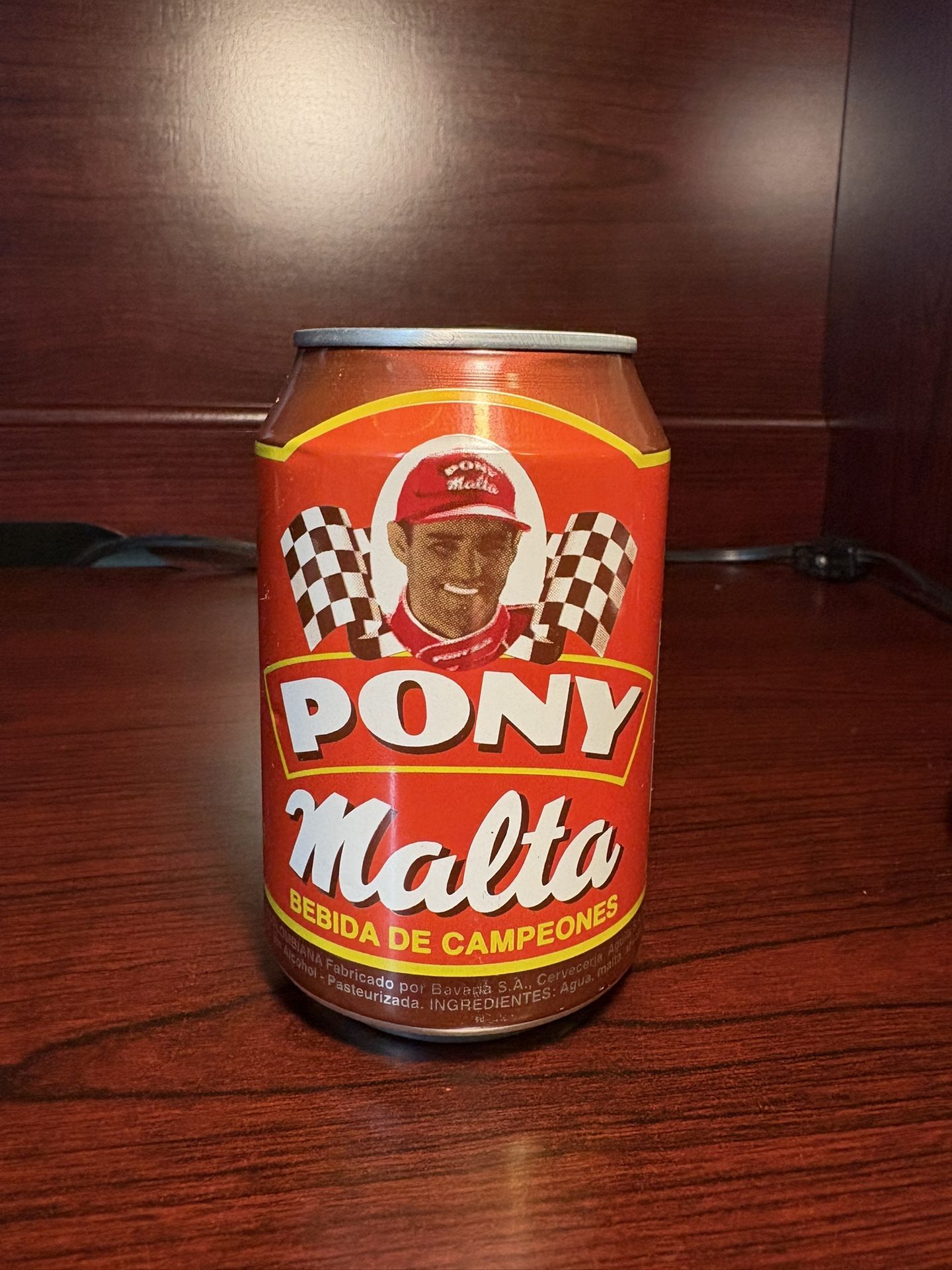 Vintage Pony Malta Can Featuring Juan Pablo Montoya Unopened