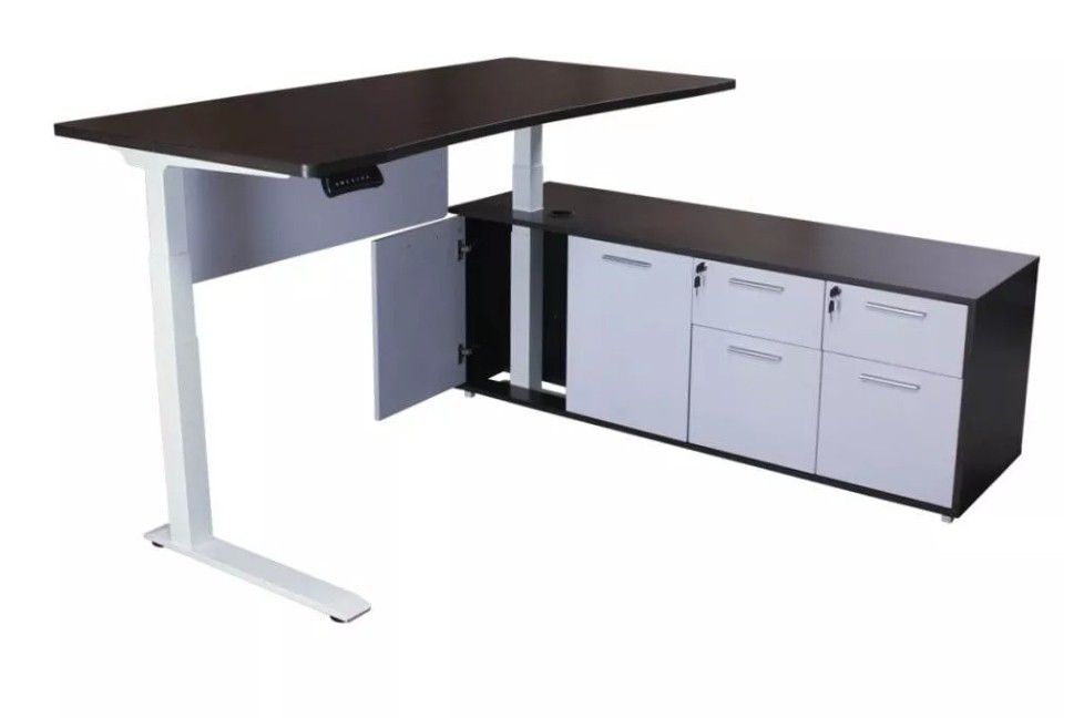 Sonoma Manager Lifting L-Shaped Desk